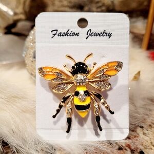 🌺Bee Brooch With Rhinestones Bee Accessories Bee Jewelry